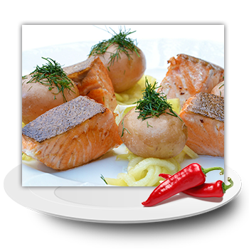 Salmon With Fries